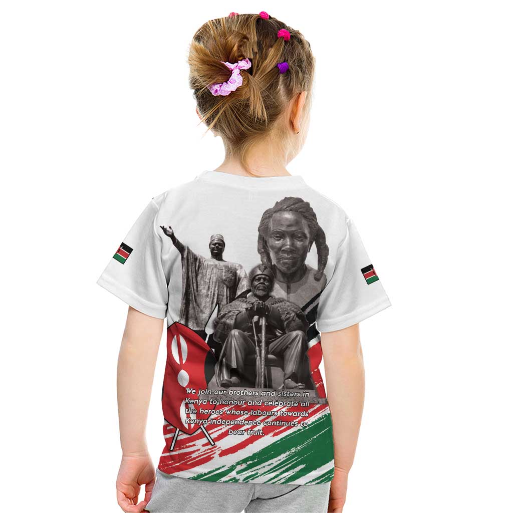 Kenya Mashujaa Day Kid T Shirt Kenyan Heroes - Wonder Print Shop