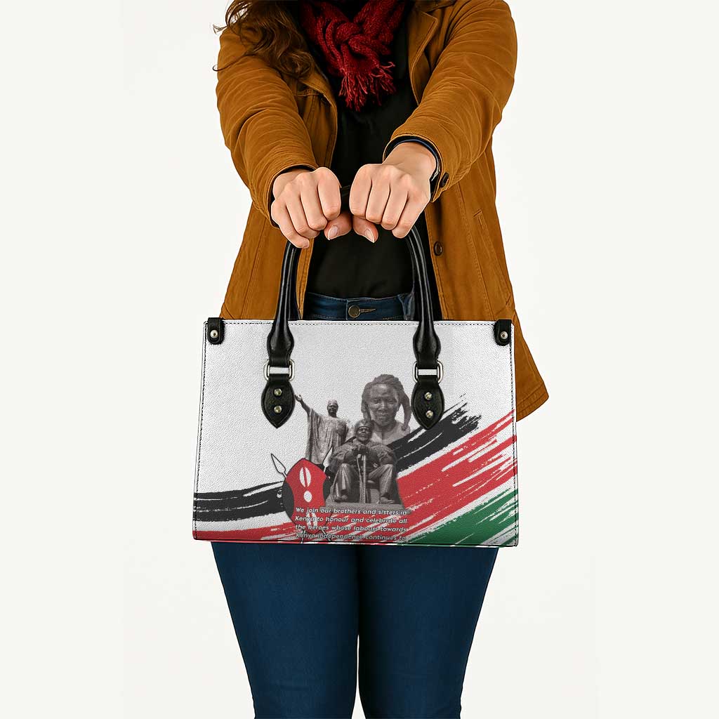 Kenya Mashujaa Day Leather Bag Kenyan Heroes - Wonder Print Shop