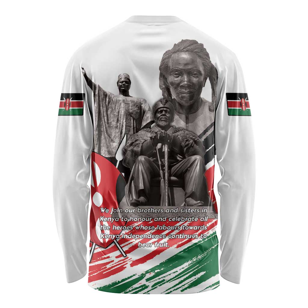 Kenya Mashujaa Day Long Sleeve Shirt Kenyan Heroes - Wonder Print Shop