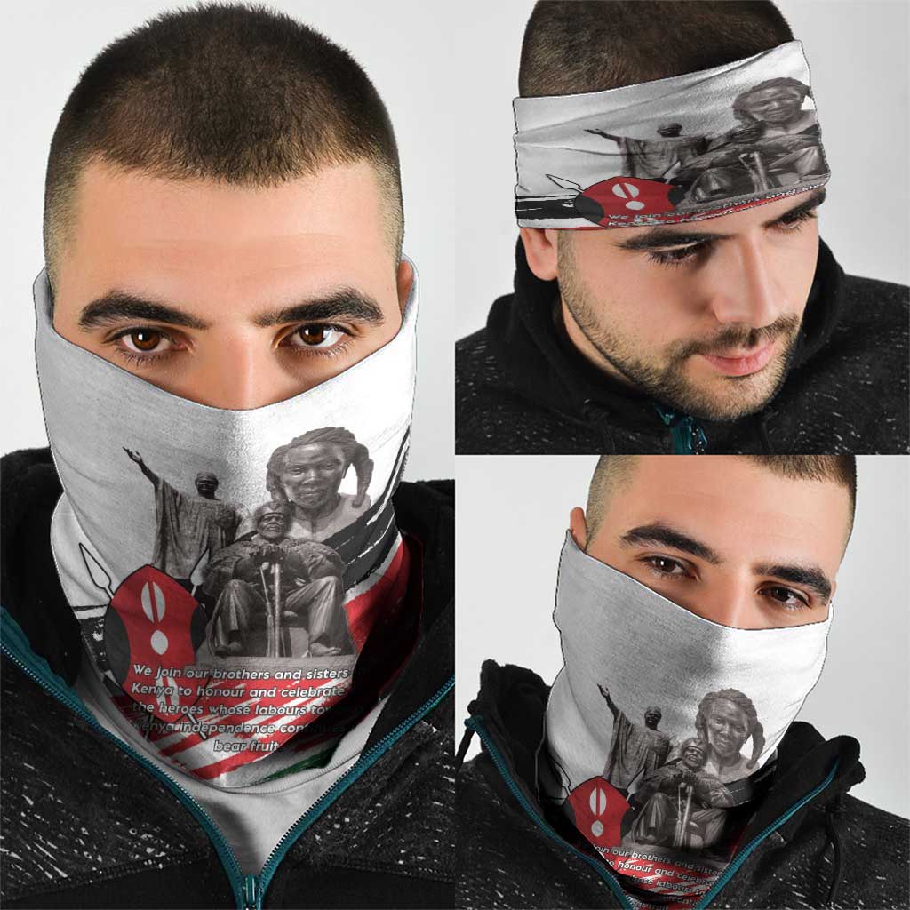 Kenya Mashujaa Day Neck Gaiter Kenyan Heroes - Wonder Print Shop