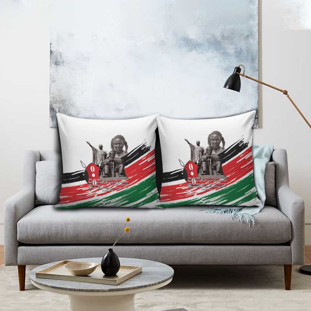 Kenya Mashujaa Day Pillow Cover Kenyan Heroes - Wonder Print Shop