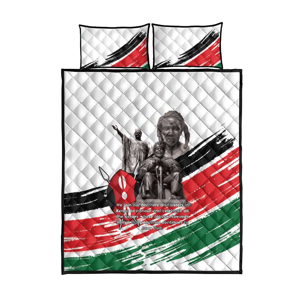 Kenya Mashujaa Day Quilt Bed Set Kenyan Heroes - Wonder Print Shop