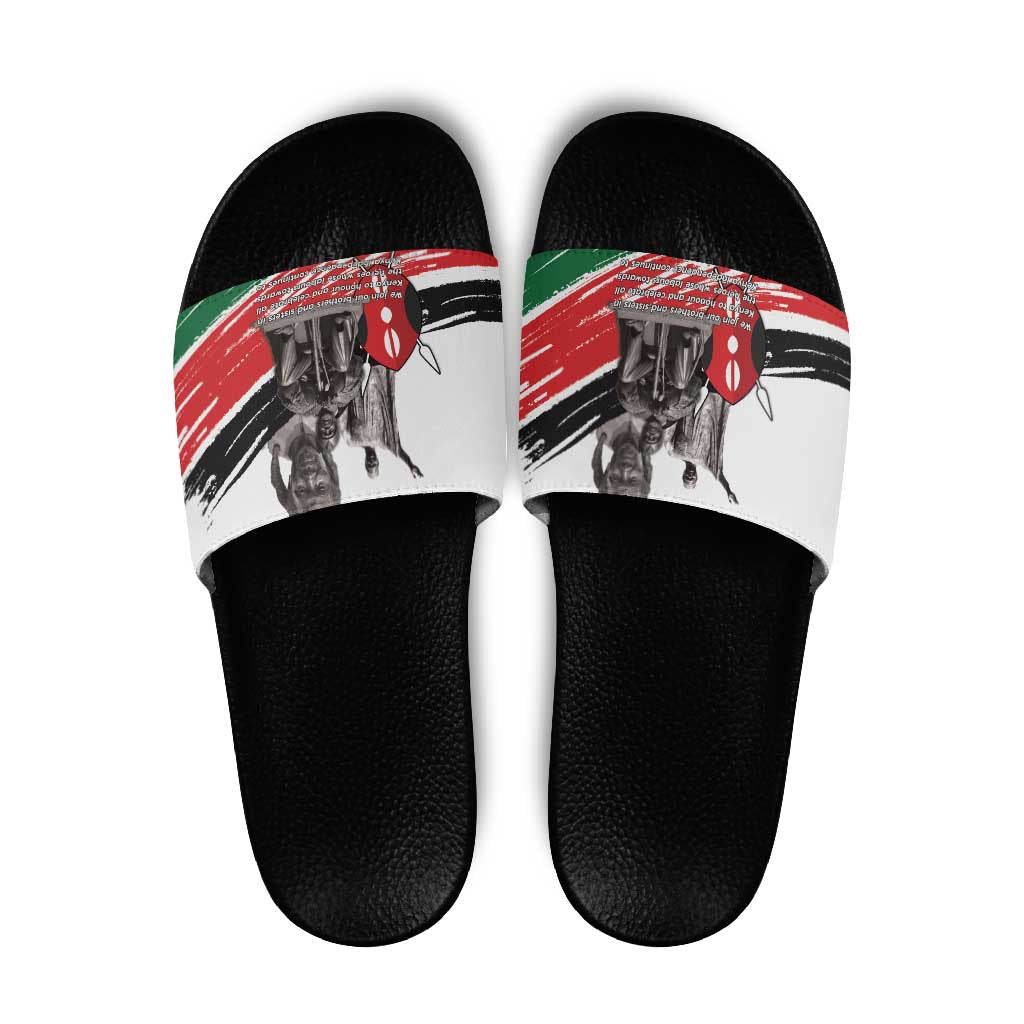 Kenya Mashujaa Day Slide Sandals Kenyan Heroes - Wonder Print Shop