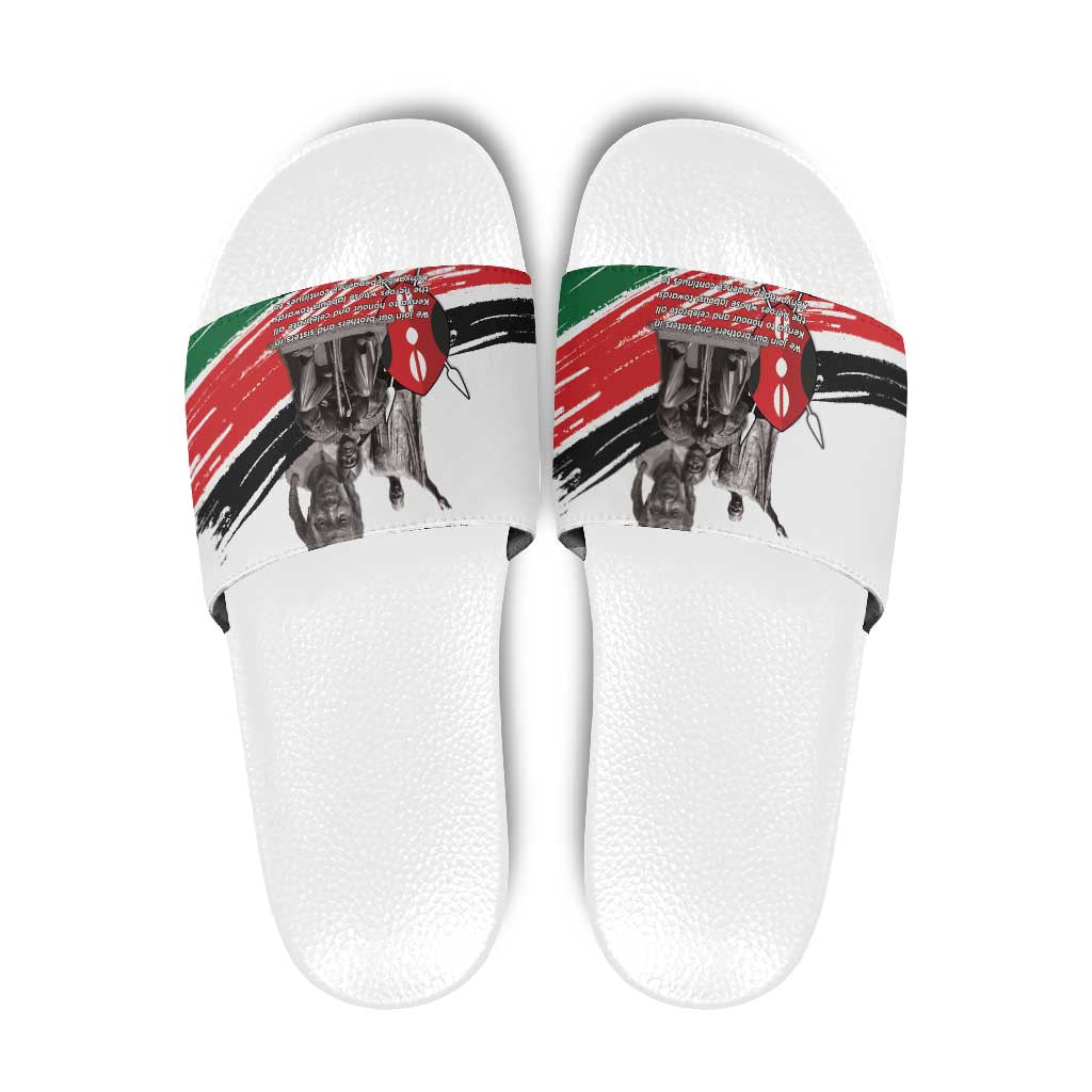 Kenya Mashujaa Day Slide Sandals Kenyan Heroes - Wonder Print Shop
