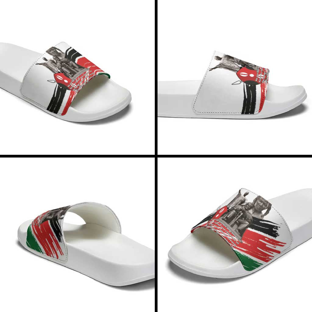 Kenya Mashujaa Day Slide Sandals Kenyan Heroes - Wonder Print Shop