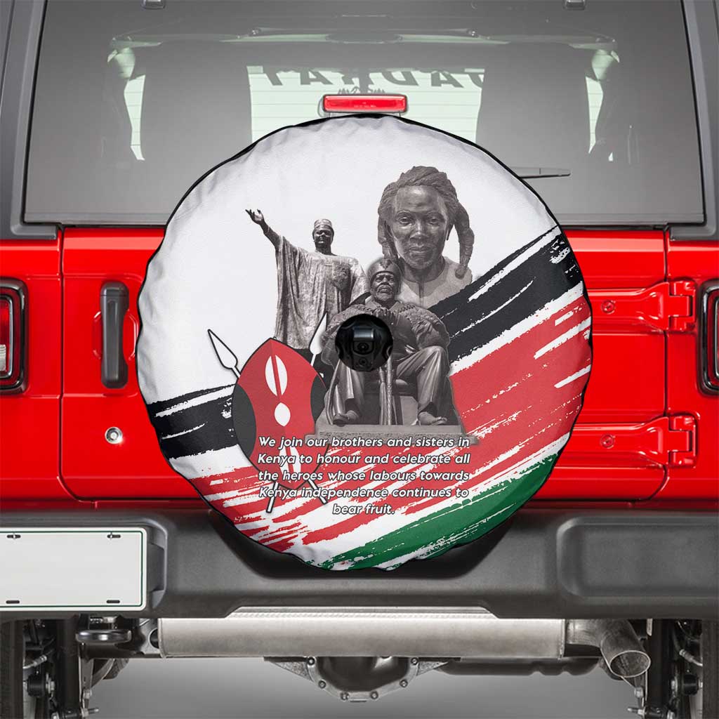Kenya Mashujaa Day Spare Tire Cover Kenyan Heroes - Wonder Print Shop