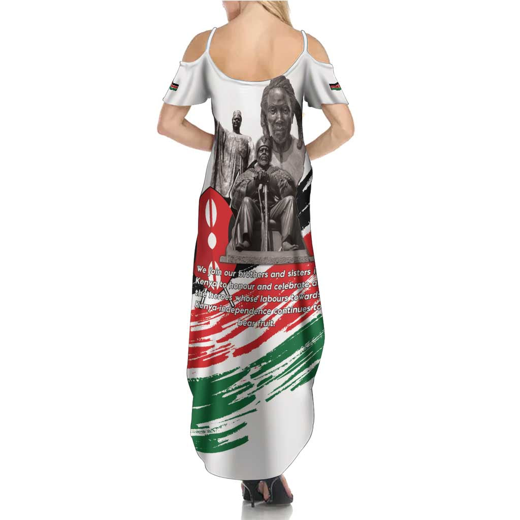 Kenya Mashujaa Day Summer Maxi Dress Kenyan Heroes - Wonder Print Shop