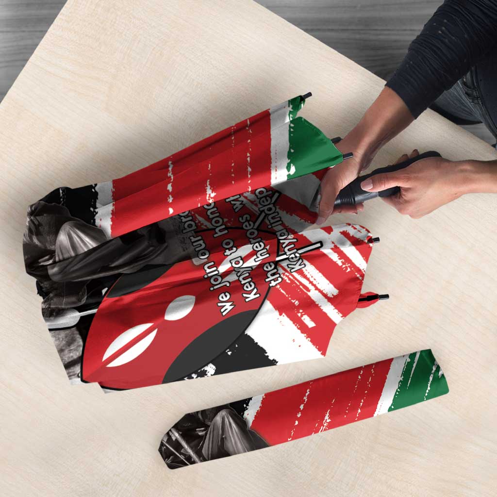Kenya Mashujaa Day Umbrella Kenyan Heroes - Wonder Print Shop