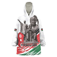Kenya Mashujaa Day Wearable Blanket Hoodie Kenyan Heroes - Wonder Print Shop