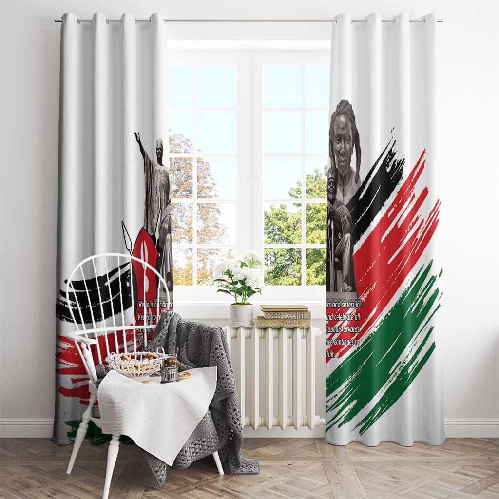 Kenya Mashujaa Day Window Curtain Kenyan Heroes - Wonder Print Shop
