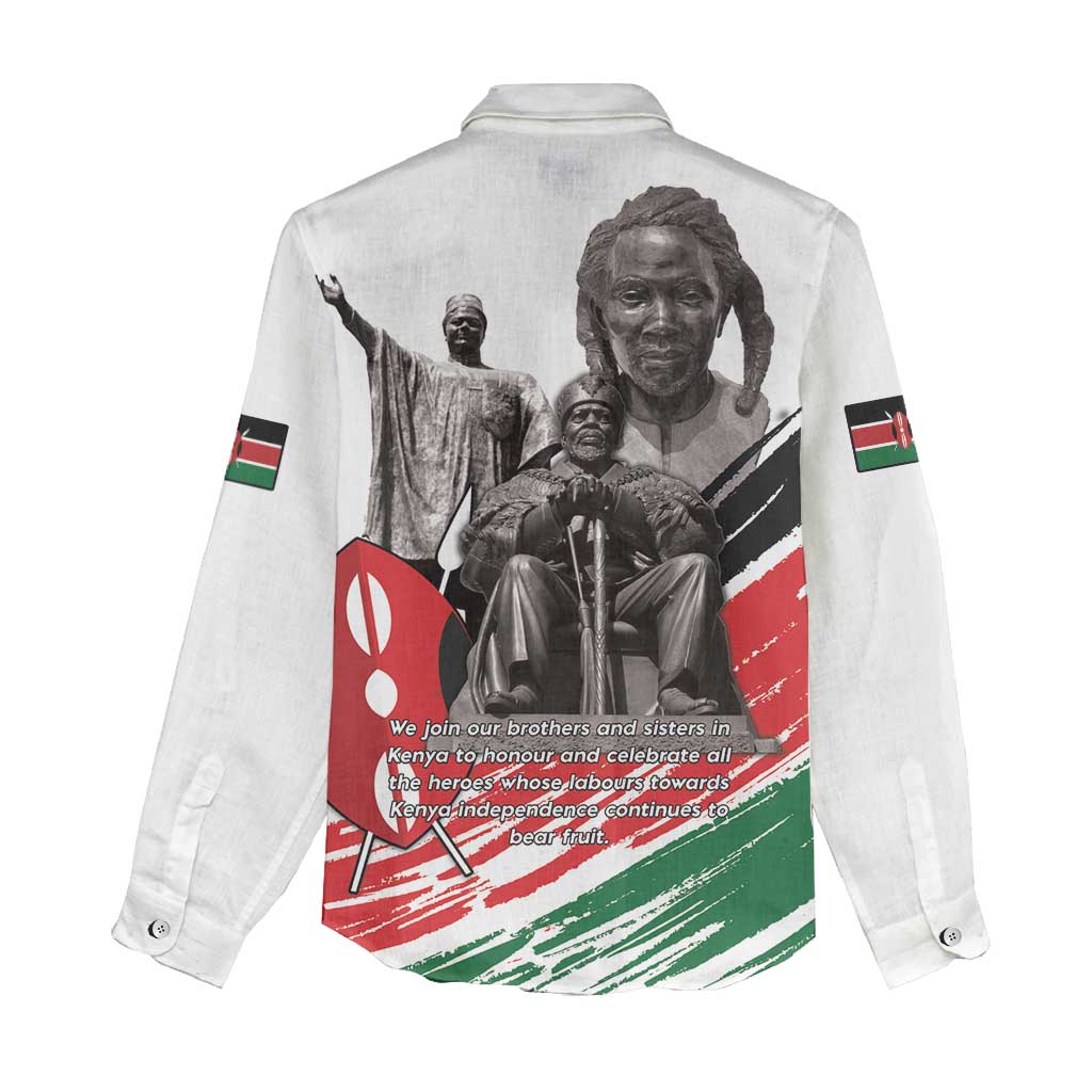 Kenya Mashujaa Day Women Casual Shirt Kenyan Heroes - Wonder Print Shop