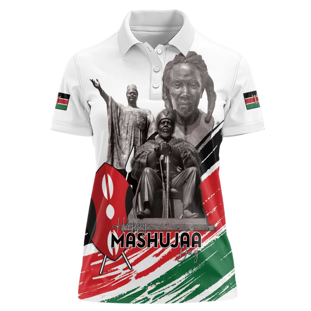 Kenya Mashujaa Day Women Polo Shirt Kenyan Heroes - Wonder Print Shop