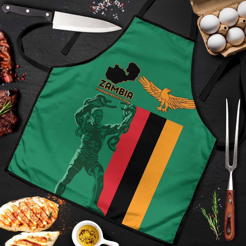 Zambia Independence Day Apron Lusaka Freedom Statue - Wonder Print Shop