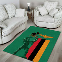 Zambia Independence Day Area Rug Lusaka Freedom Statue - Wonder Print Shop