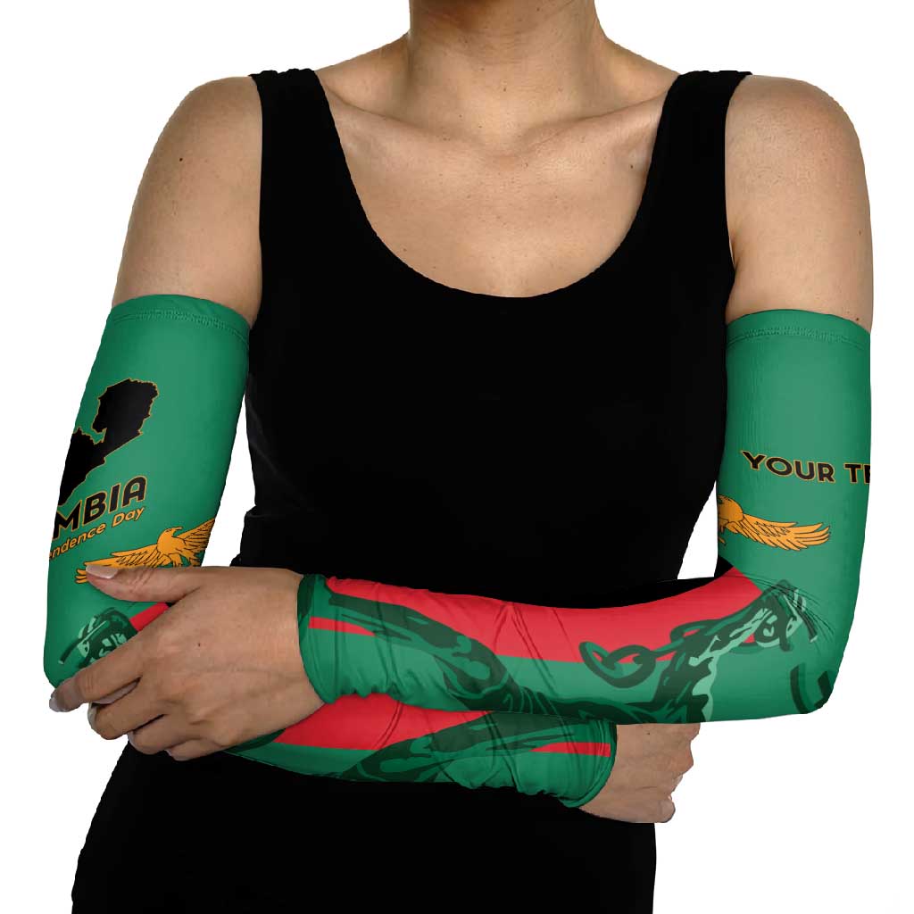 Zambia Independence Day Arm Sleeves Lusaka Freedom Statue - Wonder Print Shop