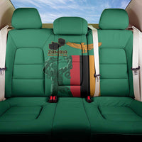 Zambia Independence Day Back Car Seat Cover Lusaka Freedom Statue - Wonder Print Shop