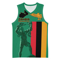 Personalized Zambia Independence Day Basketball Jersey Lusaka Freedom Statue - Wonder Print Shop