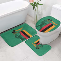 Zambia Independence Day Bathroom Set Lusaka Freedom Statue - Wonder Print Shop