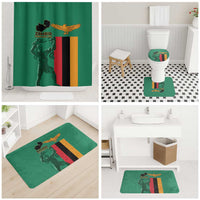 Zambia Independence Day Bathroom Set Lusaka Freedom Statue - Wonder Print Shop