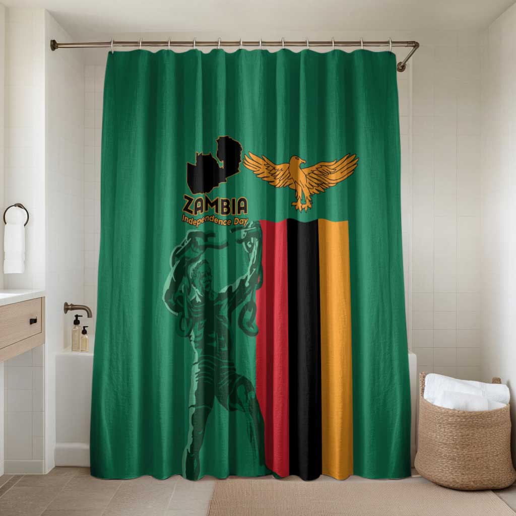 Zambia Independence Day Bathroom Set Lusaka Freedom Statue - Wonder Print Shop