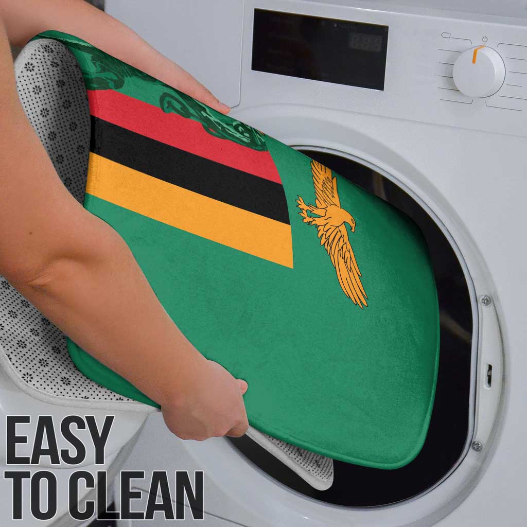 Zambia Independence Day Bathroom Set Lusaka Freedom Statue - Wonder Print Shop