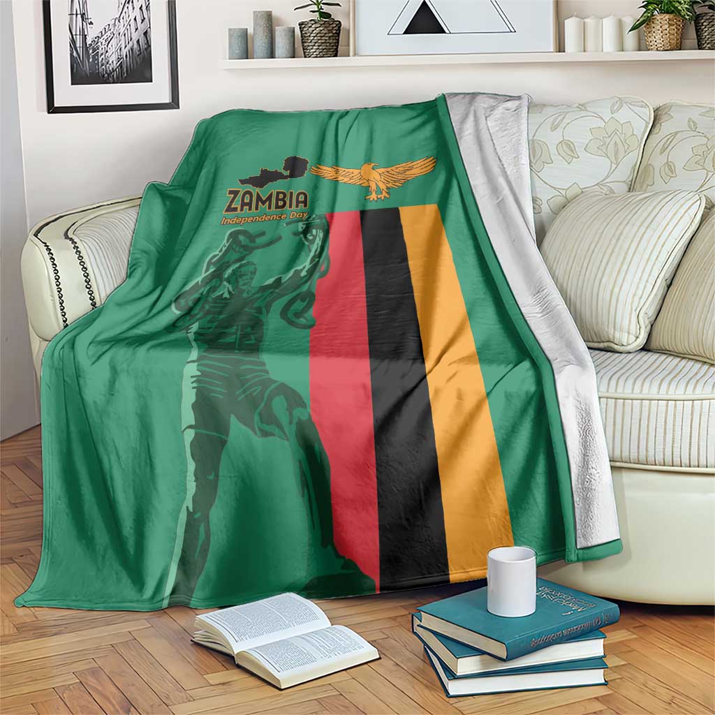 Zambia Independence Day Blanket Lusaka Freedom Statue - Wonder Print Shop