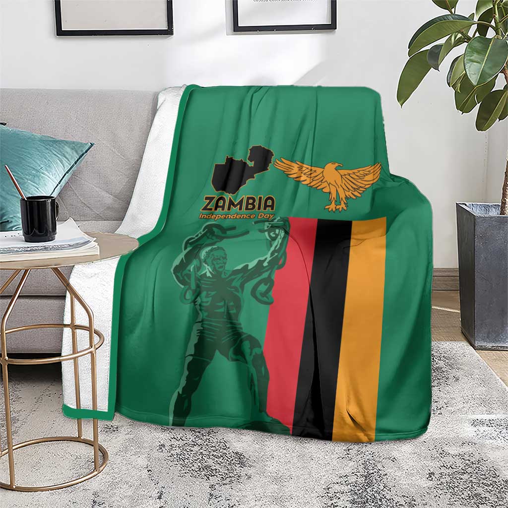 Zambia Independence Day Blanket Lusaka Freedom Statue - Wonder Print Shop