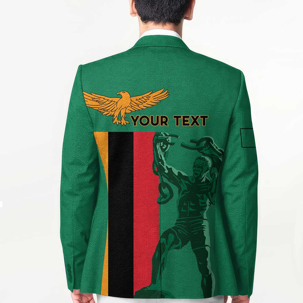 Personalized Zambia Independence Day Blazer Lusaka Freedom Statue - Wonder Print Shop