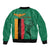 Personalized Zambia Independence Day Bomber Jacket Lusaka Freedom Statue - Wonder Print Shop