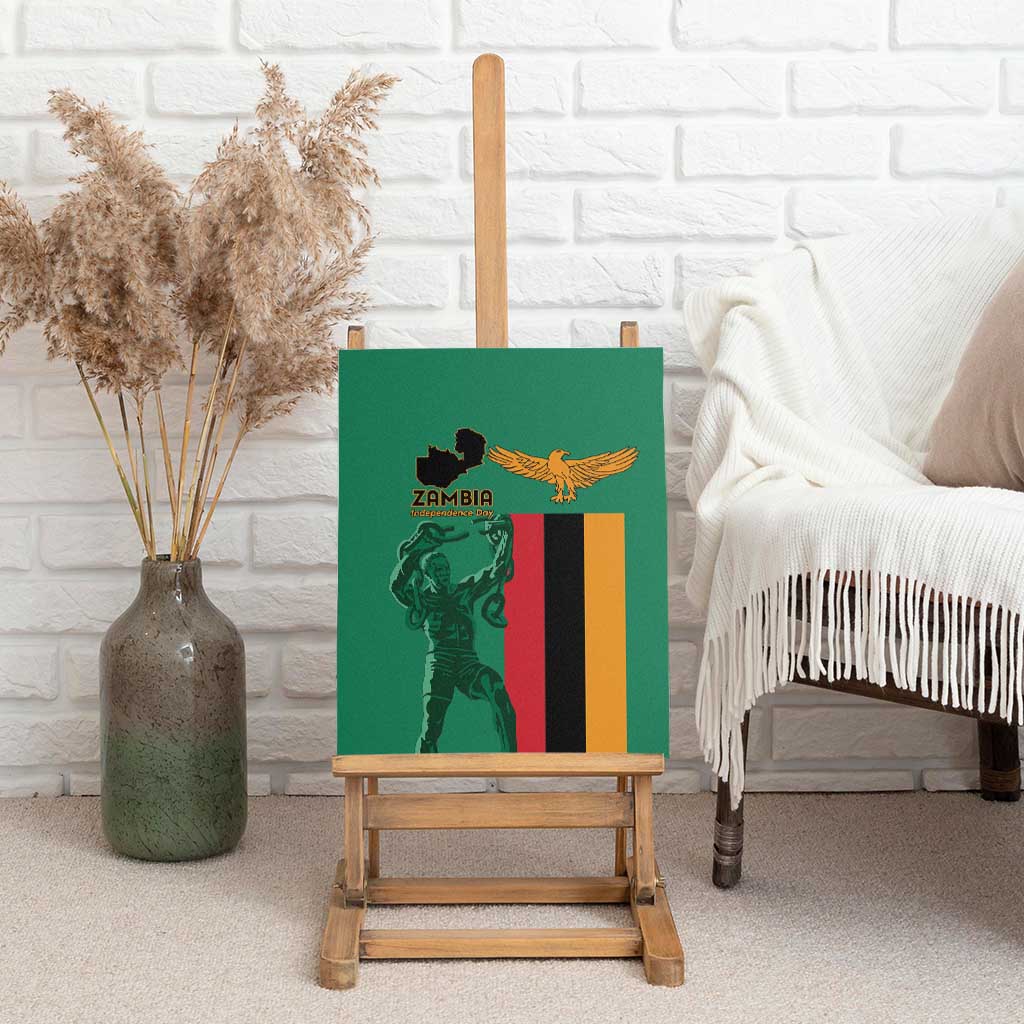 Zambia Independence Day Canvas Wall Art Lusaka Freedom Statue - Wonder Print Shop