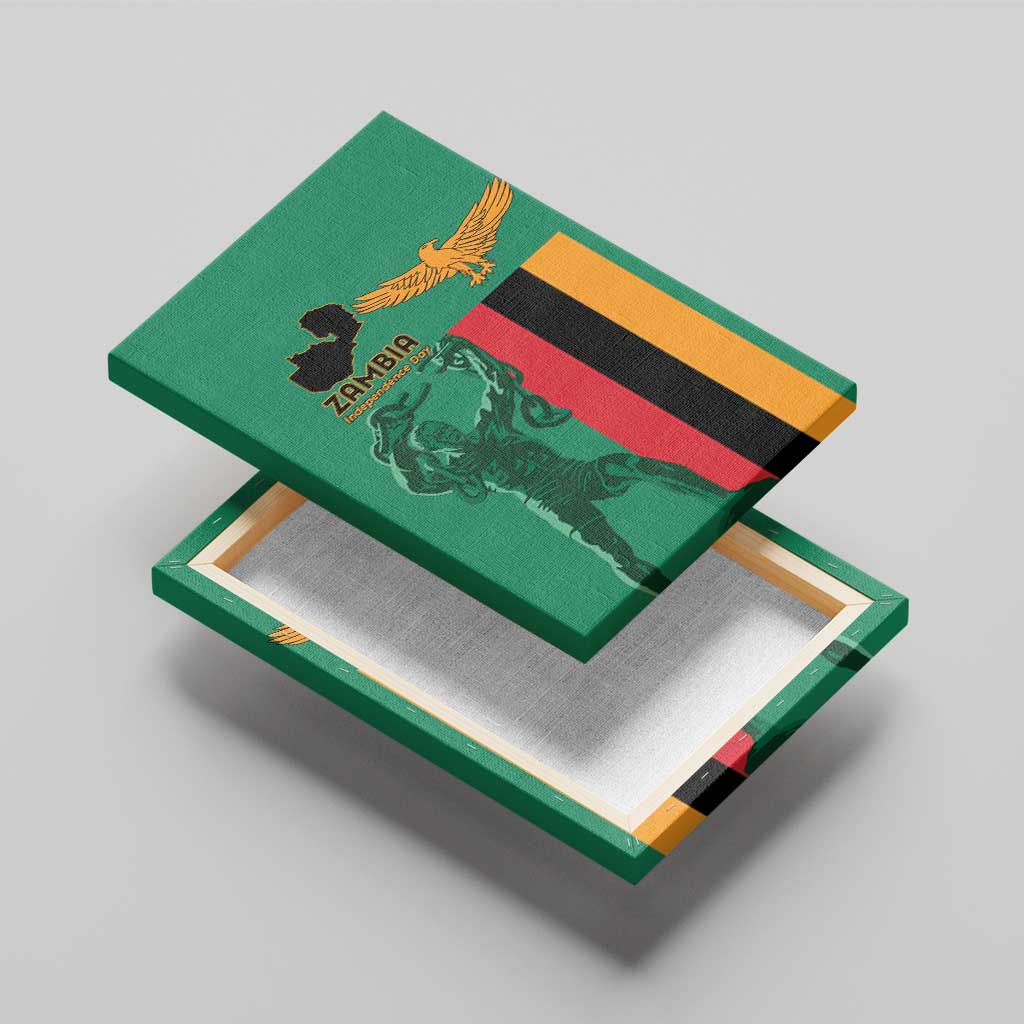 Zambia Independence Day Canvas Wall Art Lusaka Freedom Statue - Wonder Print Shop