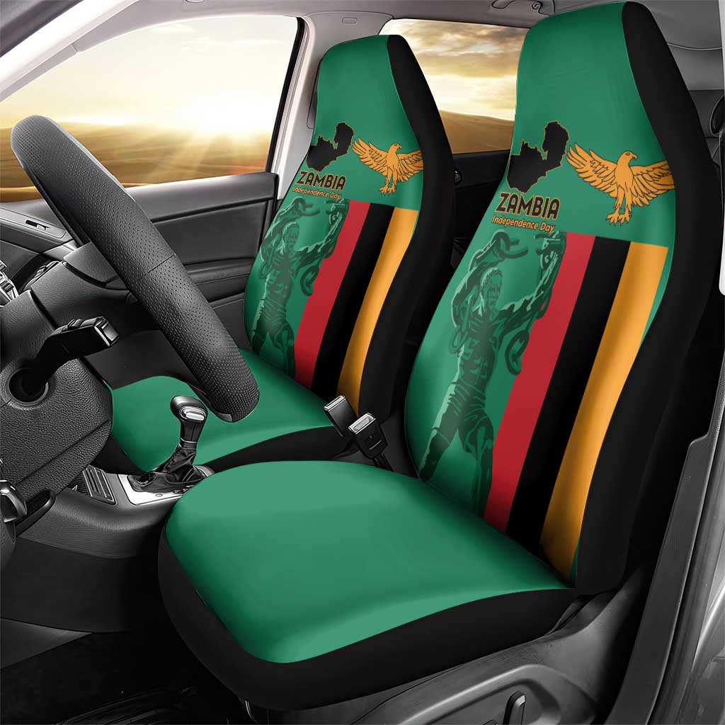 Zambia Independence Day Car Seat Cover Lusaka Freedom Statue - Wonder Print Shop