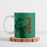 Personalized Zambia Independence Day Ceramic Mug Lusaka Freedom Statue - Wonder Print Shop