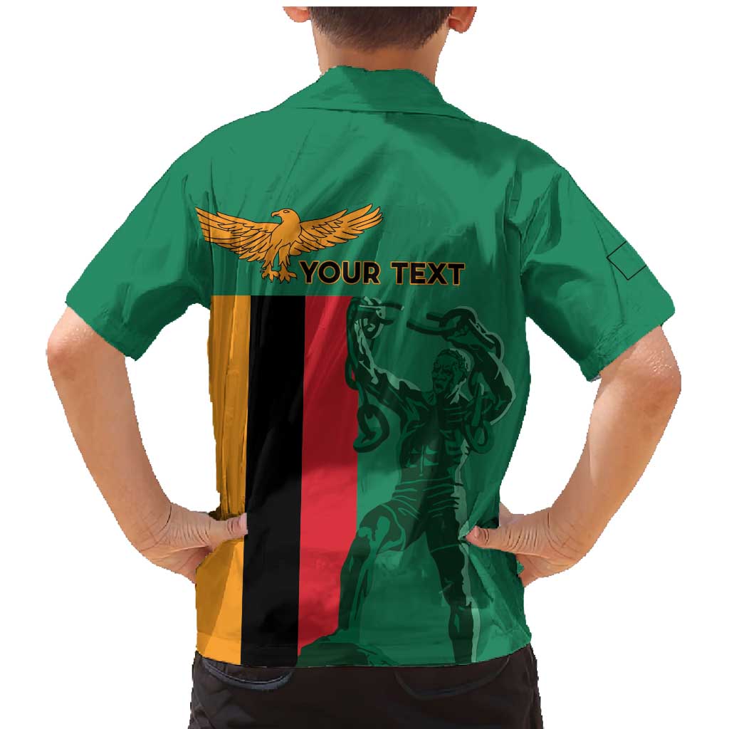 Personalized Zambia Independence Day Family Matching Mermaid Dress and Hawaiian Shirt Lusaka Freedom Statue - Wonder Print Shop