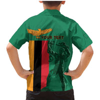 Personalized Zambia Independence Day Family Matching Mermaid Dress and Hawaiian Shirt Lusaka Freedom Statue - Wonder Print Shop