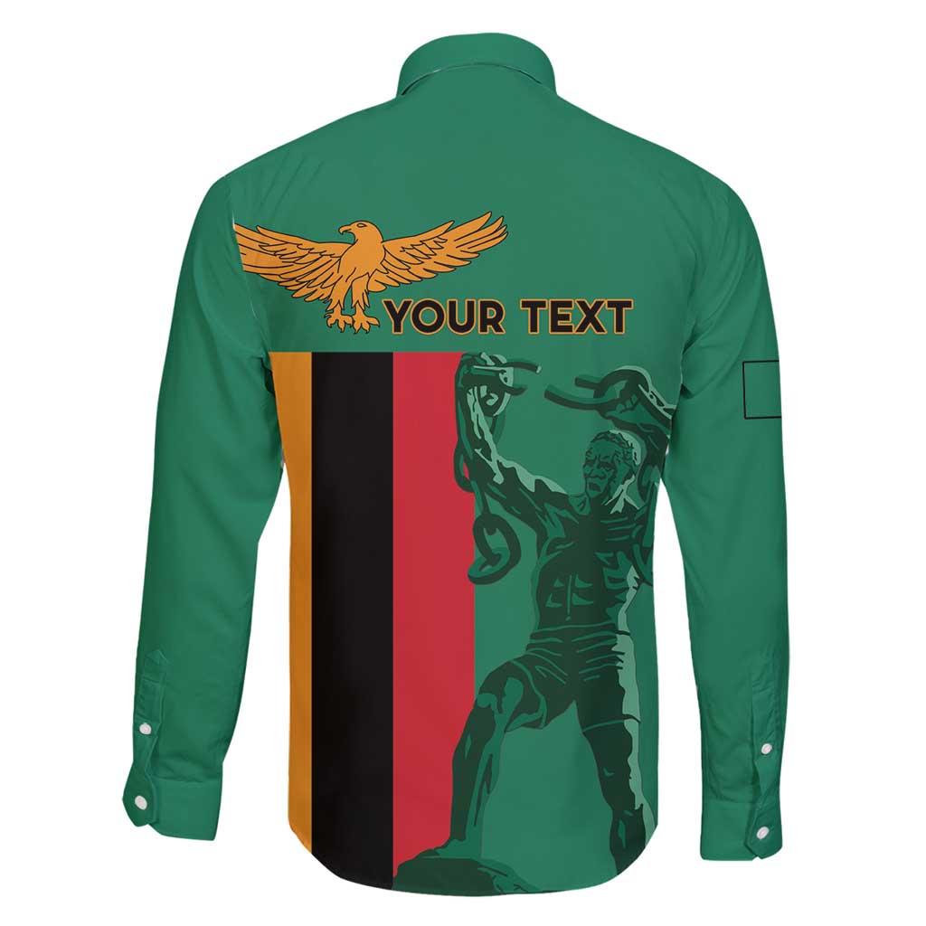 Personalized Zambia Independence Day Family Matching Mermaid Dress and Hawaiian Shirt Lusaka Freedom Statue - Wonder Print Shop