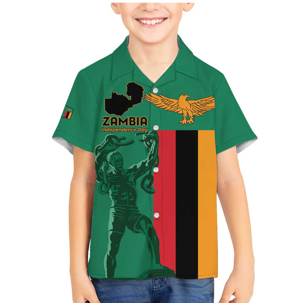 Personalized Zambia Independence Day Family Matching Mermaid Dress and Hawaiian Shirt Lusaka Freedom Statue - Wonder Print Shop