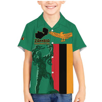 Personalized Zambia Independence Day Family Matching Mermaid Dress and Hawaiian Shirt Lusaka Freedom Statue - Wonder Print Shop