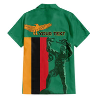 Personalized Zambia Independence Day Family Matching Summer Maxi Dress and Hawaiian Shirt Lusaka Freedom Statue - Wonder Print Shop