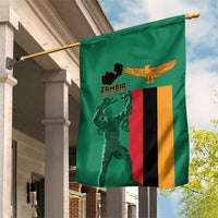 Zambia Independence Day Garden Flag Lusaka Freedom Statue - Wonder Print Shop