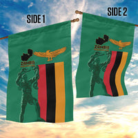 Zambia Independence Day Garden Flag Lusaka Freedom Statue - Wonder Print Shop