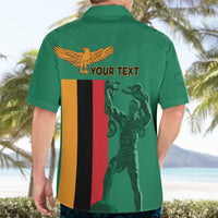 Personalized Zambia Independence Day Hawaiian Shirt Lusaka Freedom Statue - Wonder Print Shop