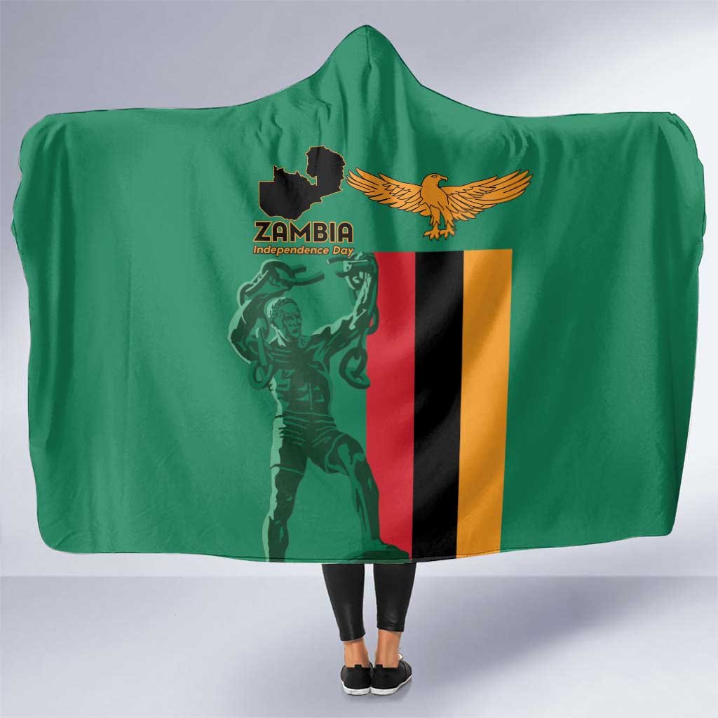 Zambia Independence Day Hooded Blanket Lusaka Freedom Statue - Wonder Print Shop