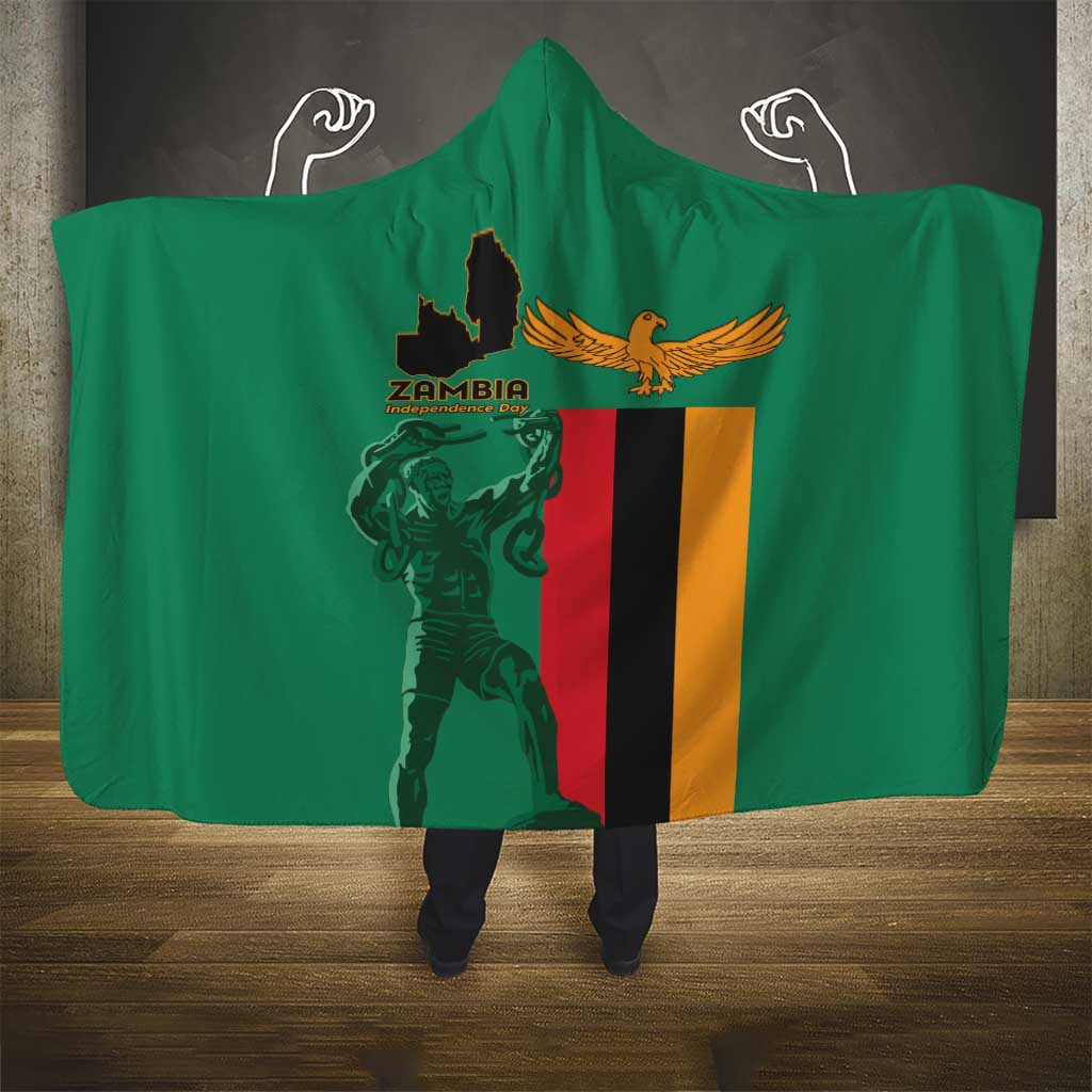 Zambia Independence Day Hooded Blanket Lusaka Freedom Statue - Wonder Print Shop