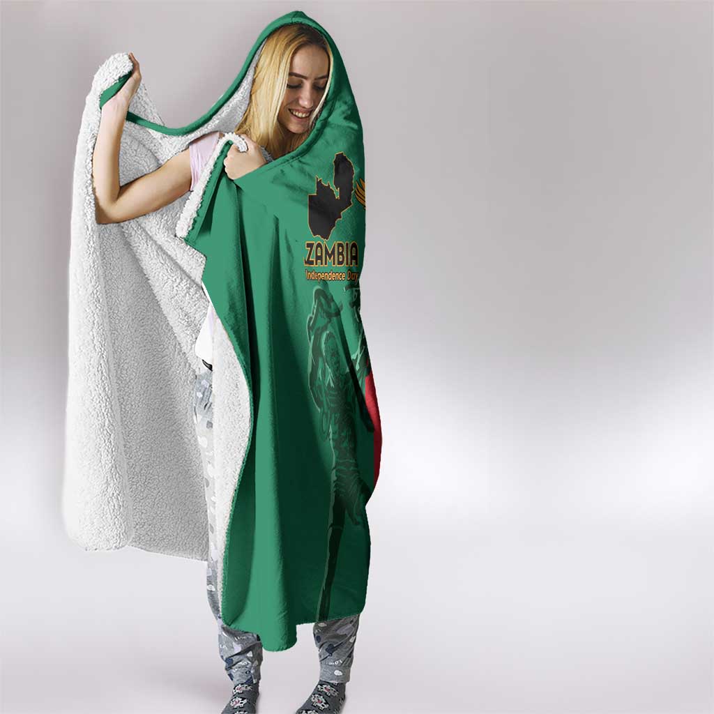 Zambia Independence Day Hooded Blanket Lusaka Freedom Statue - Wonder Print Shop