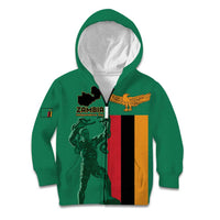 Personalized Zambia Independence Day Kid Hoodie Lusaka Freedom Statue - Wonder Print Shop
