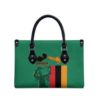 Zambia Independence Day Leather Bag Lusaka Freedom Statue - Wonder Print Shop