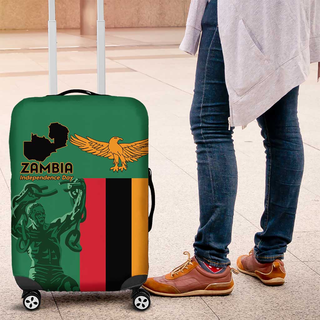 Zambia Independence Day Luggage Cover Lusaka Freedom Statue - Wonder Print Shop