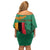 Personalized Zambia Independence Day Off Shoulder Short Dress Lusaka Freedom Statue - Wonder Print Shop