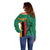 Personalized Zambia Independence Day Off Shoulder Sweater Lusaka Freedom Statue - Wonder Print Shop